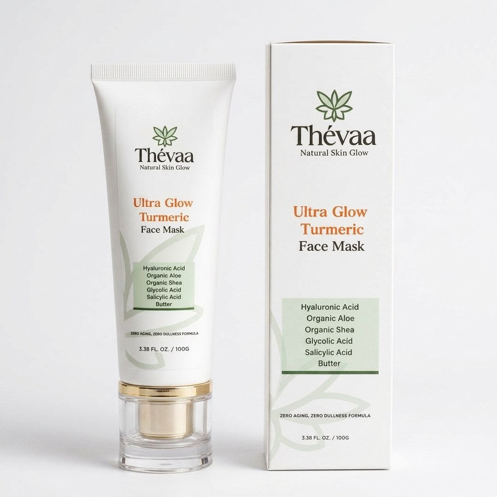 Thévaa Ultra Glow Turmeric Face Mask tube and box